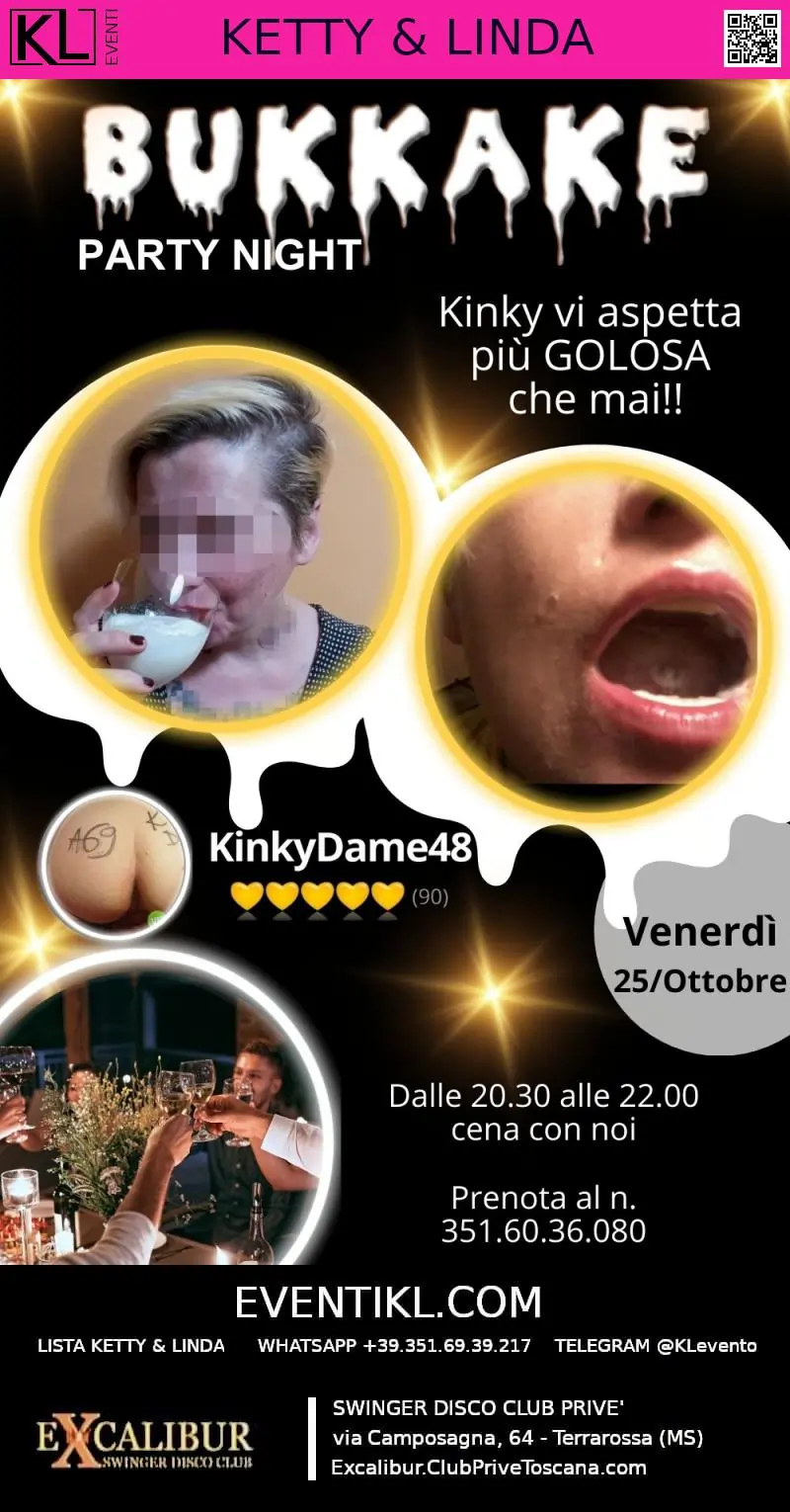 Swinger club prive evento Bukkake Party kinky